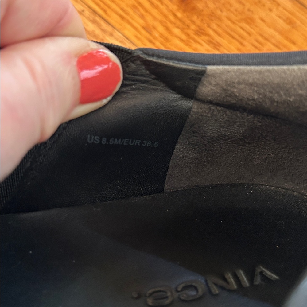 Vince. black platform sneakers - Picture 6 of 6